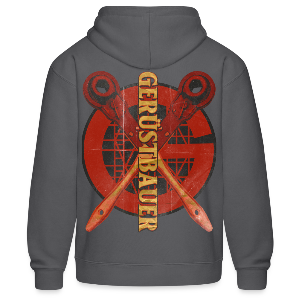 Handwerk mit Tradition Gerüstbauer Fullprint Hoodie - Grau