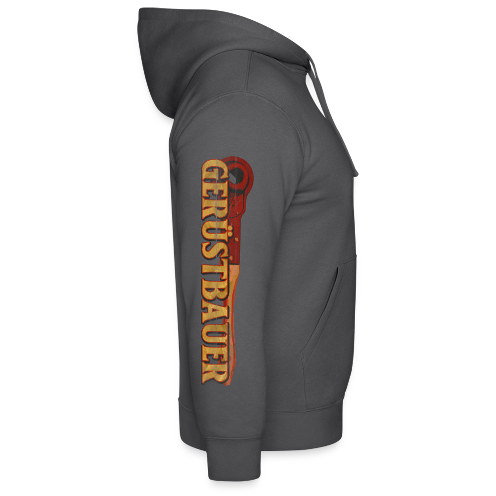 Handwerk mit Tradition Gerüstbauer Fullprint Hoodie - Grau