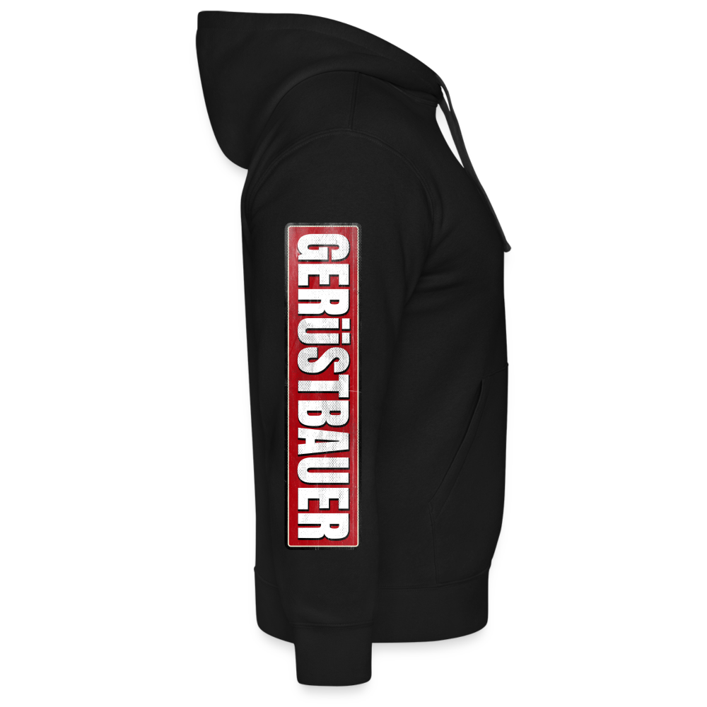 Achtung Gerüstbauer Fullprint Hoodie - Schwarz