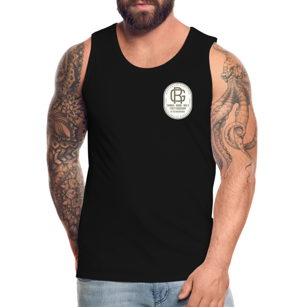 Männer Premium Tank Top - Schwarz