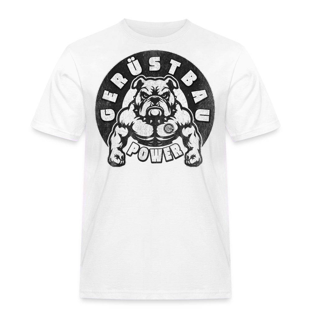 Gerüstbau Power T- Shirt - Weiß