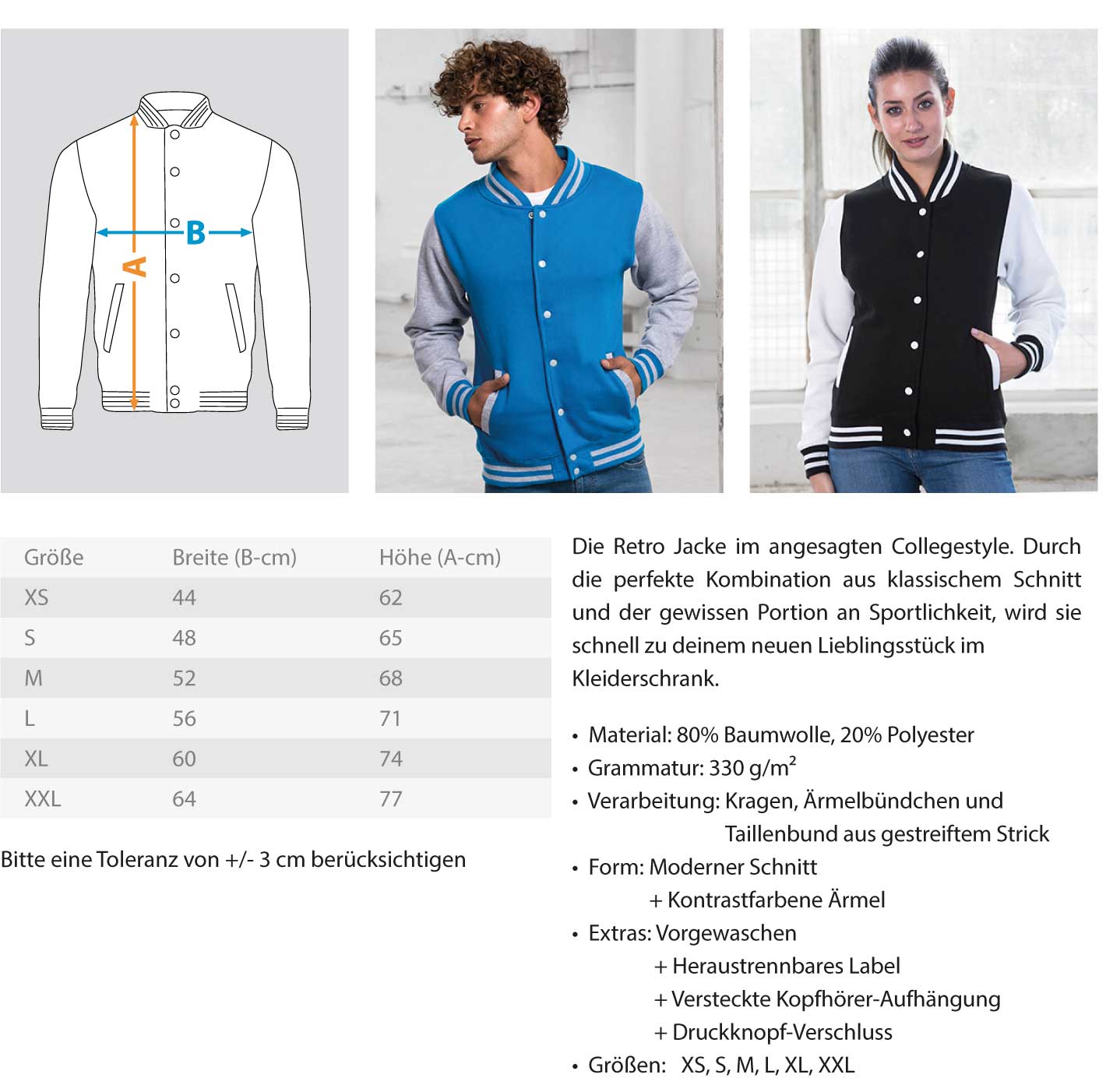 Scaffolder Working Class  - College Sweatjacke €59.95 Gerüstbauer - Shop >>