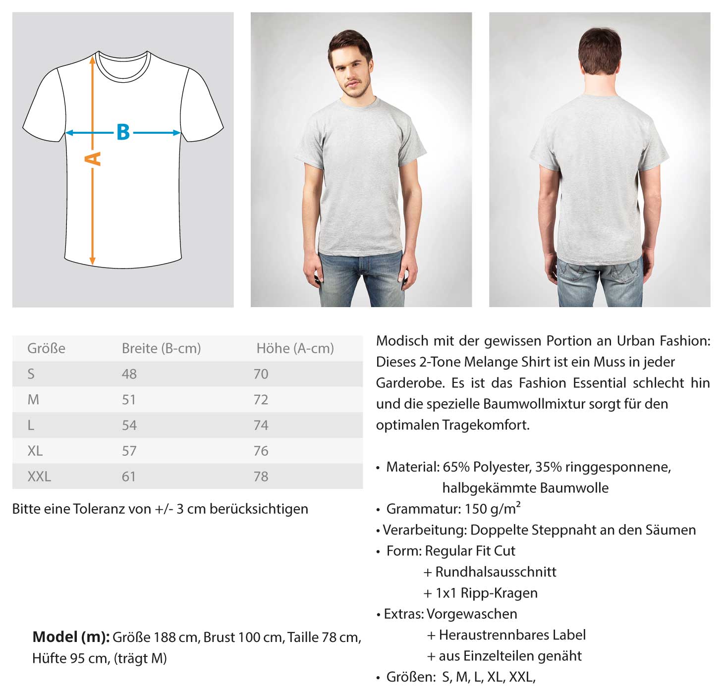 Gerüstbauer  - Herren Melange Shirt €24.95 Gerüstbauer - Shop >>