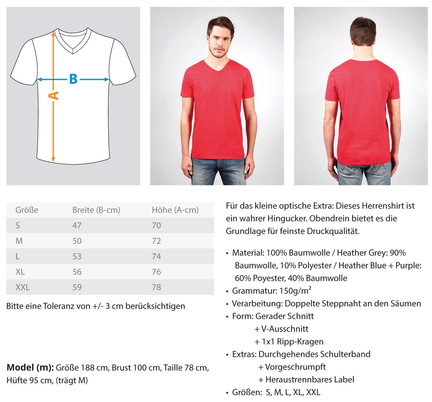 Gerüstbauer  - Herren V-Neck Shirt €21.95 Gerüstbauer - Shop >>