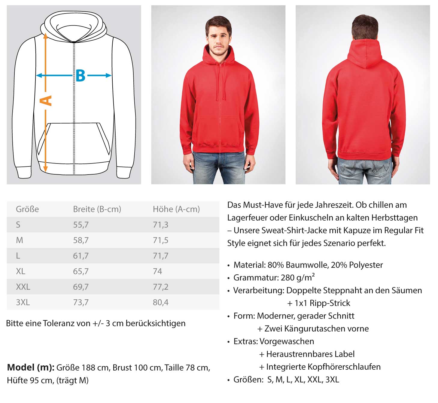 Gerüstbauer Niedersachsen  - Zip-Hoodie €44.95 Gerüstbauer - Shop >>