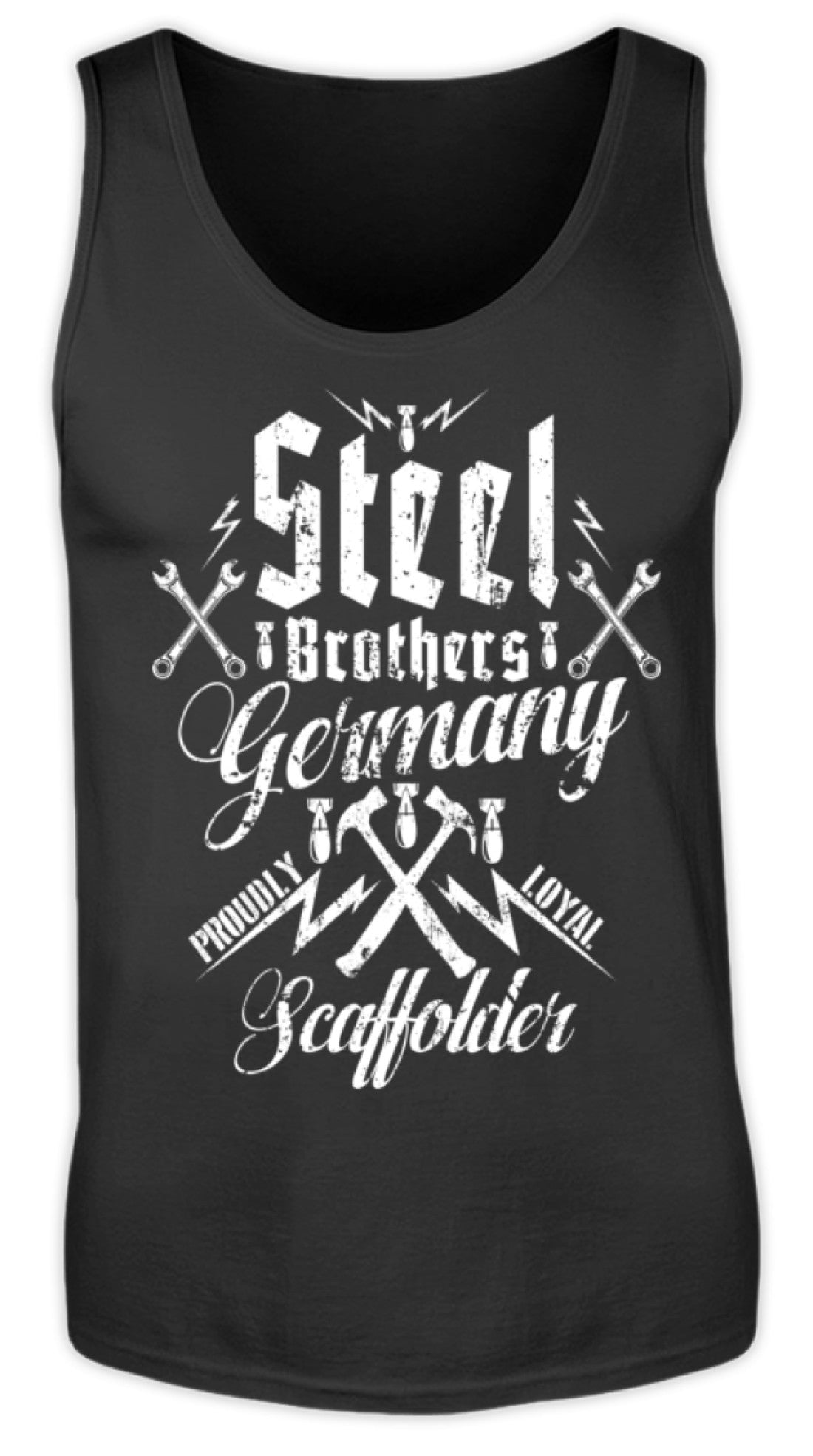 Gerüstbauer / Steel Brothers  - Herren Tanktop €19.95 Gerüstbauer - Shop >>