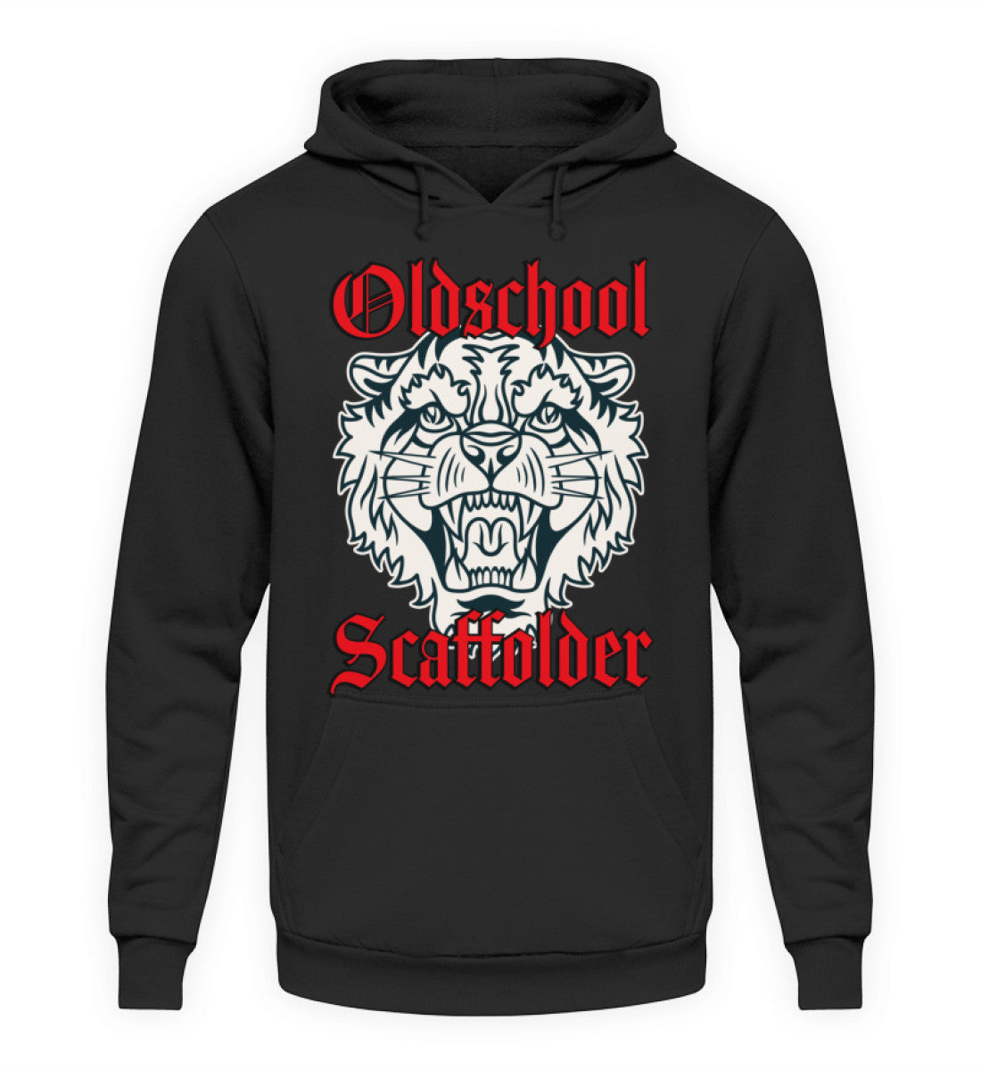 Oldschool Scaffolder / Tiger  - Unisex Kapuzenpullover Hoodie €36.95 Gerüstbauer - Shop >>