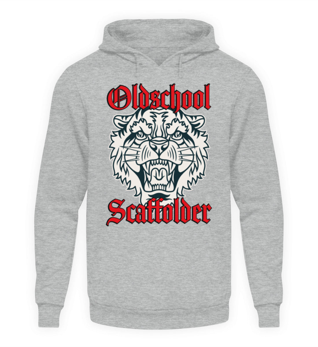 Oldschool Scaffolder / Tiger  - Unisex Kapuzenpullover Hoodie €36.95 Gerüstbauer - Shop >>