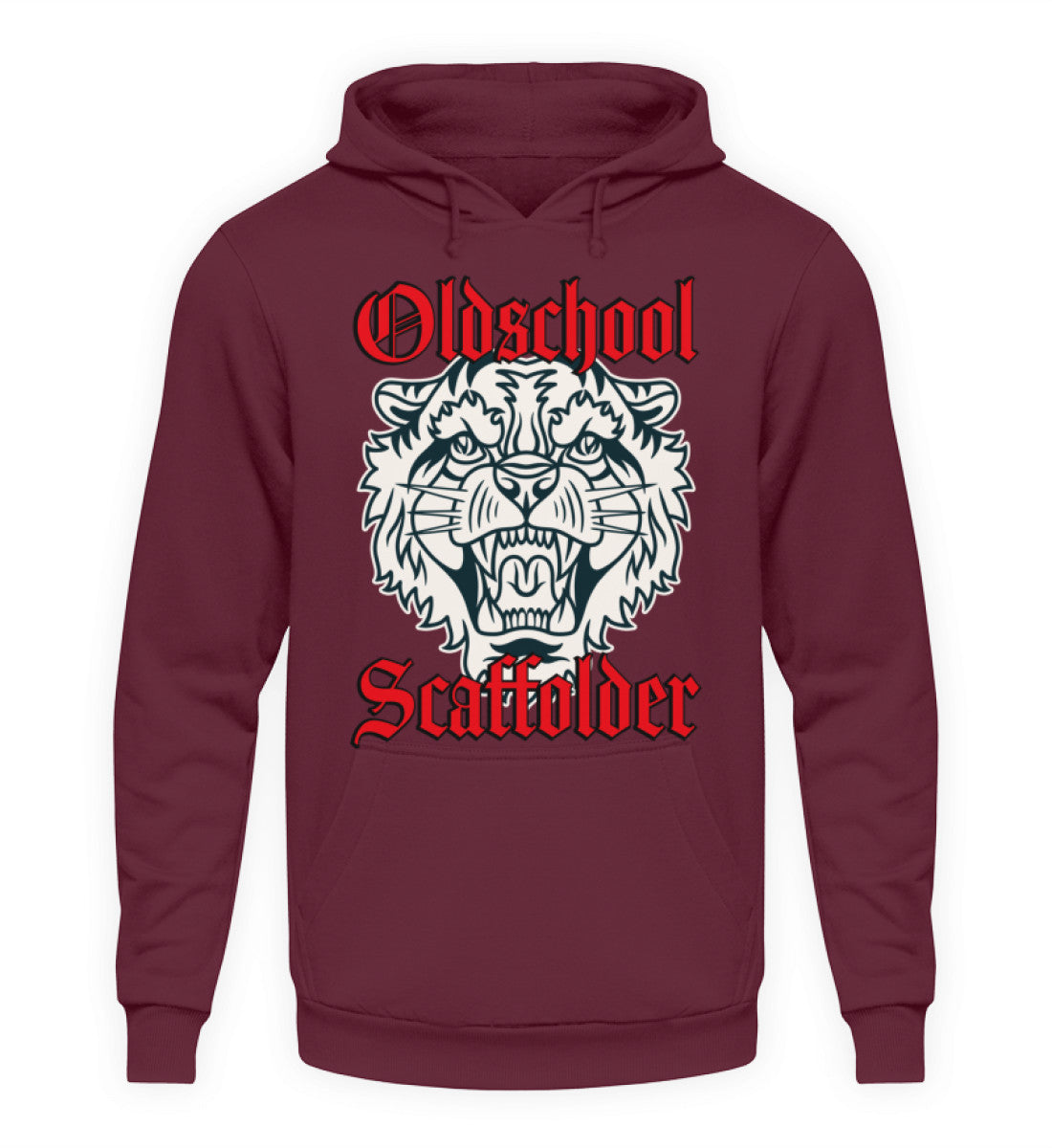 Oldschool Scaffolder / Tiger  - Unisex Kapuzenpullover Hoodie €36.95 Gerüstbauer - Shop >>