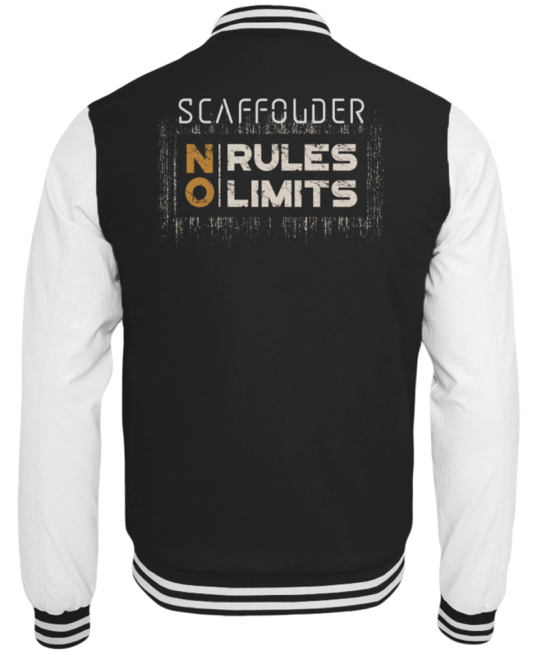 Scaffolder NO RULES NO LIMITS  - College Sweatjacke €59.95 Gerüstbauer - Shop >>