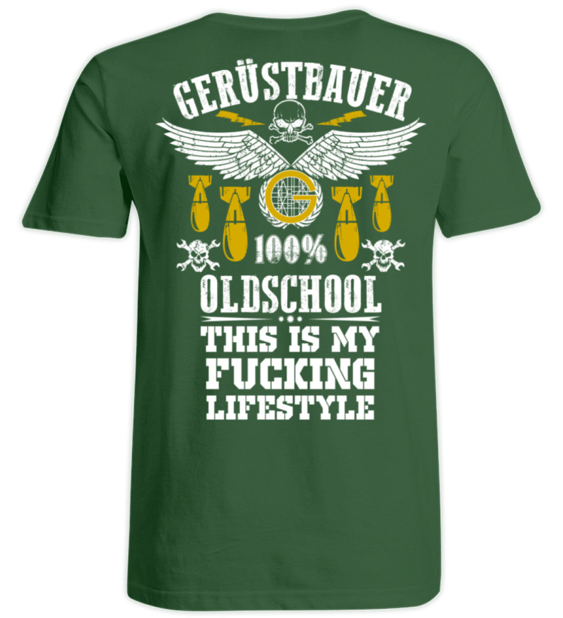 Oldschool Gerüstbauer  - Übergrößenshirt €29.95 Gerüstbauer - Shop >>