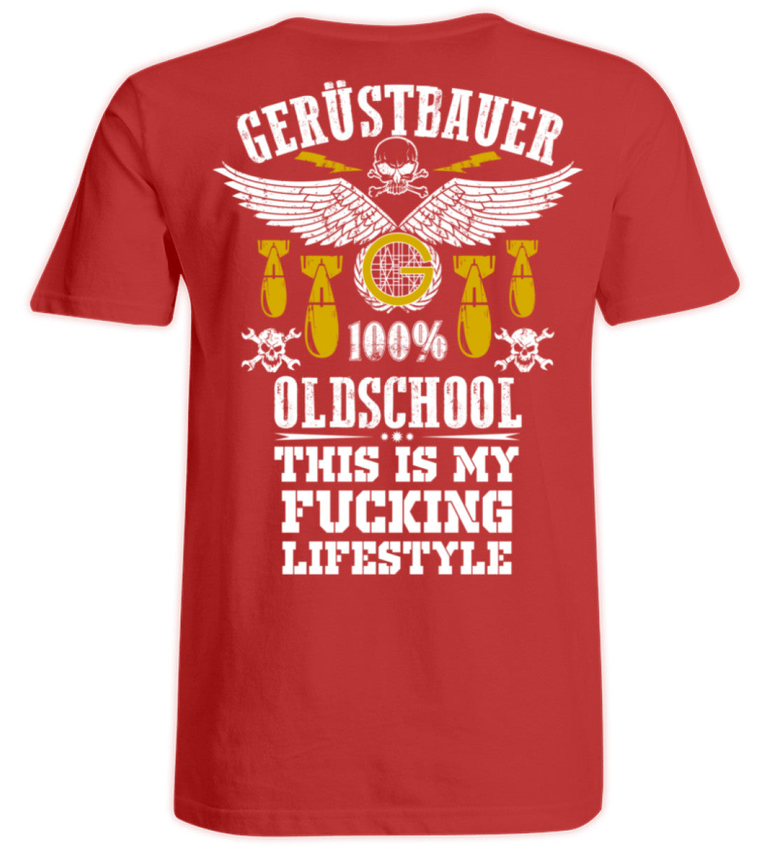Oldschool Gerüstbauer  - Übergrößenshirt €29.95 Gerüstbauer - Shop >>