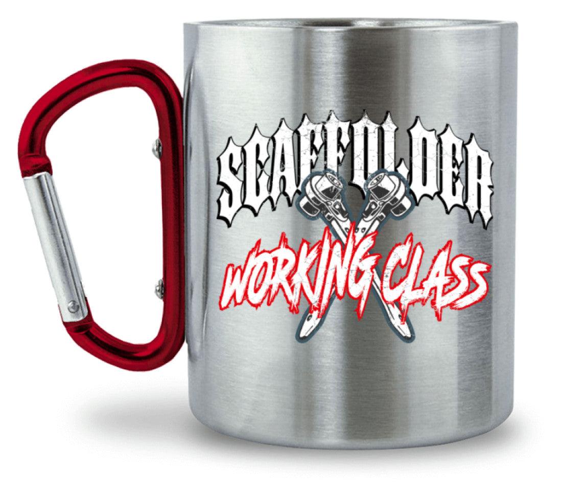 Scaffolder Working Class - Edelstahltasse mit Karabinergriff €19.95 Gerüstbauer - Shop >>