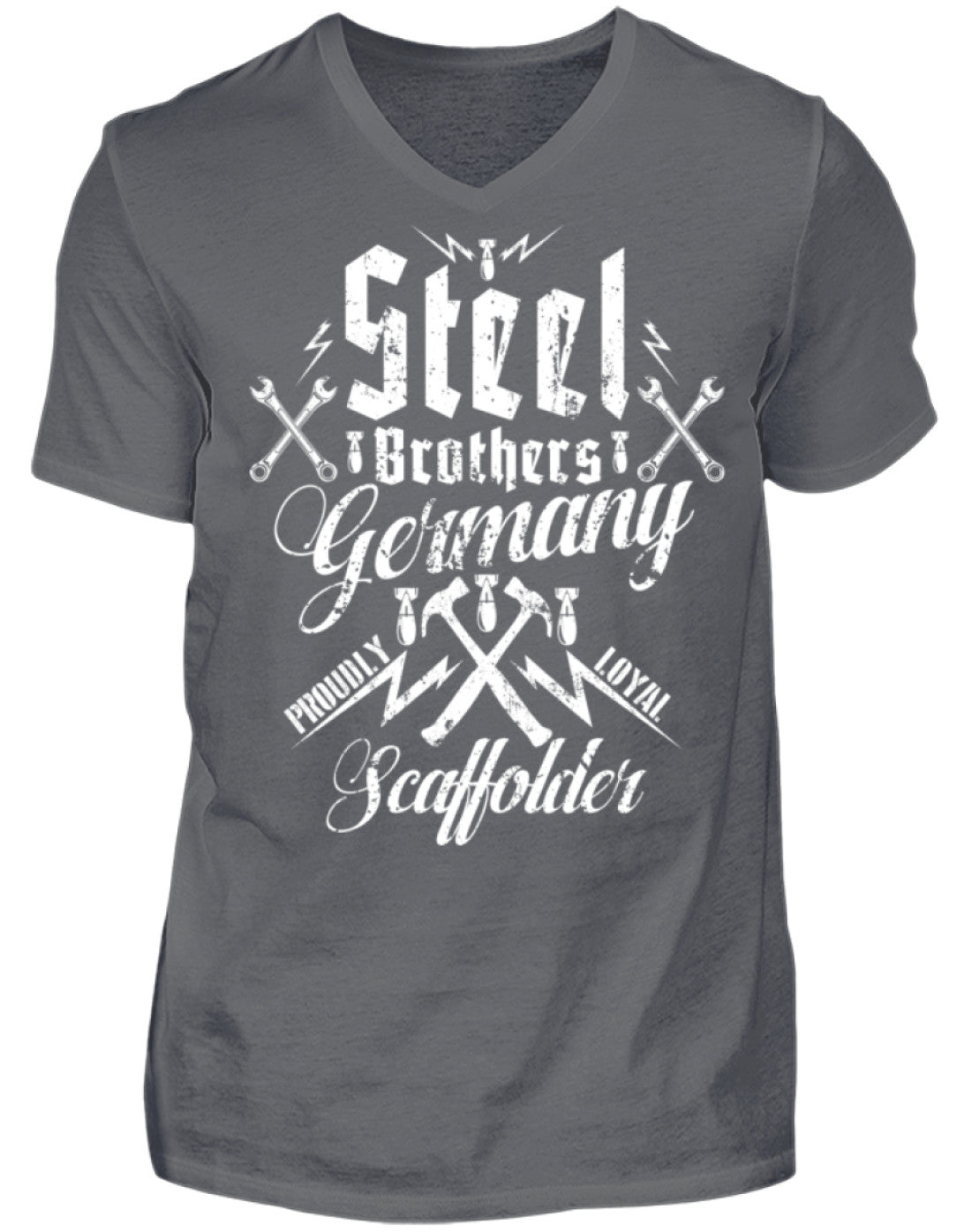 Gerüstbauer / Steel Brothers  - Herren V-Neck Shirt €21.95 Gerüstbauer - Shop >>
