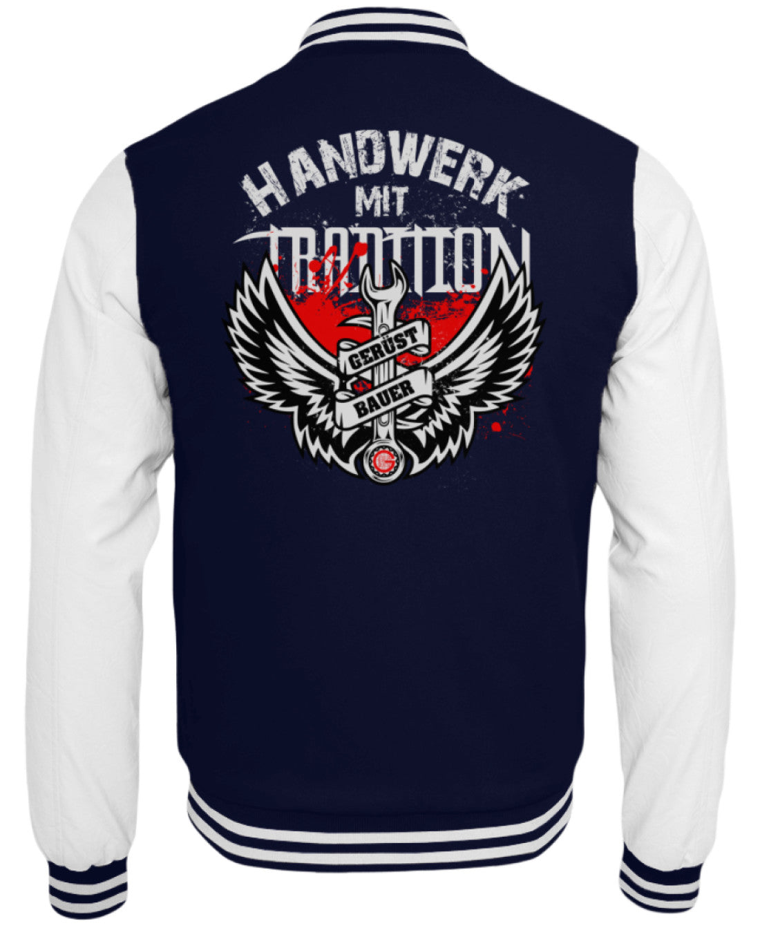 Handwerk mit Tradition Gerüstbauer  - College Sweatjacke €59.95 Gerüstbauer - Shop >>