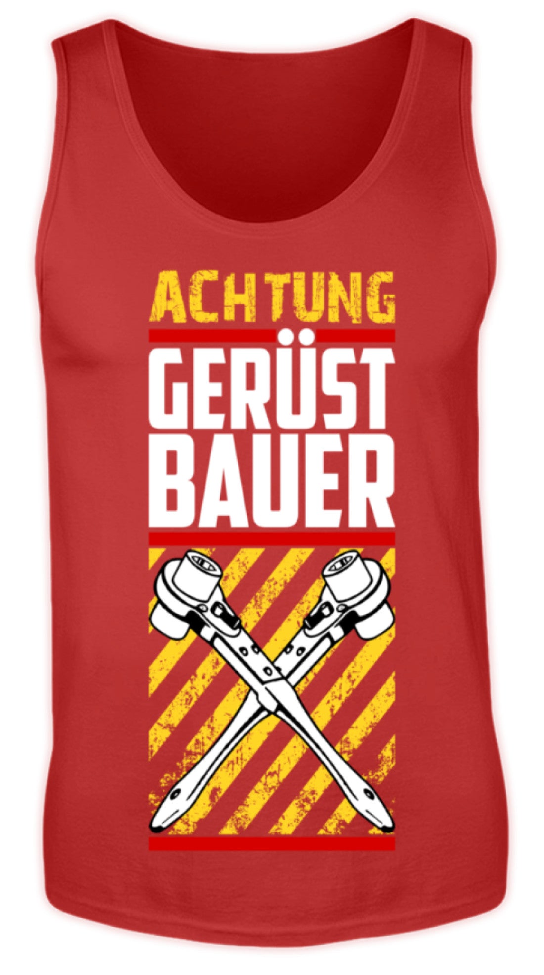 ACHTUNG GERÜSTBAUER  - Herren Tanktop €19.95 Gerüstbauer - Shop >>