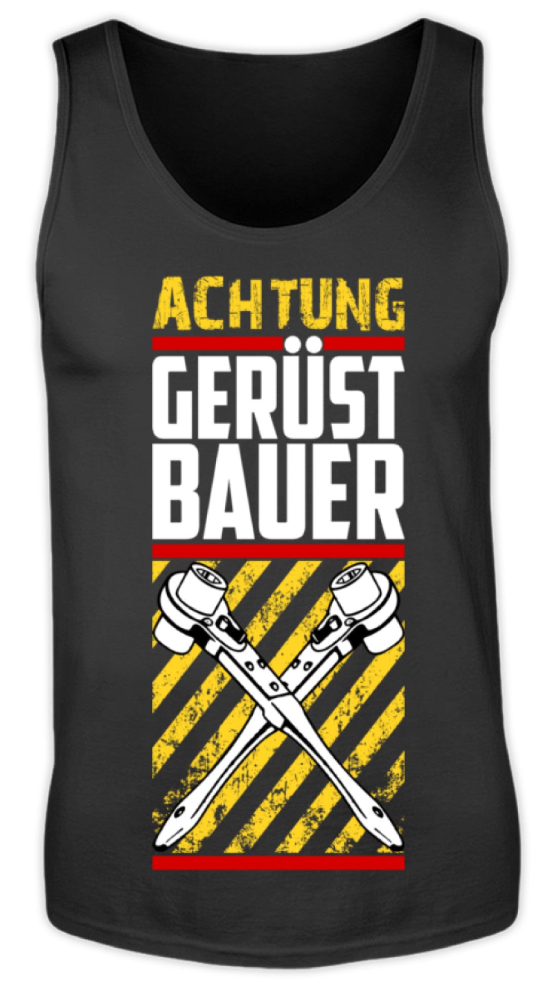 ACHTUNG GERÜSTBAUER  - Herren Tanktop €19.95 Gerüstbauer - Shop >>