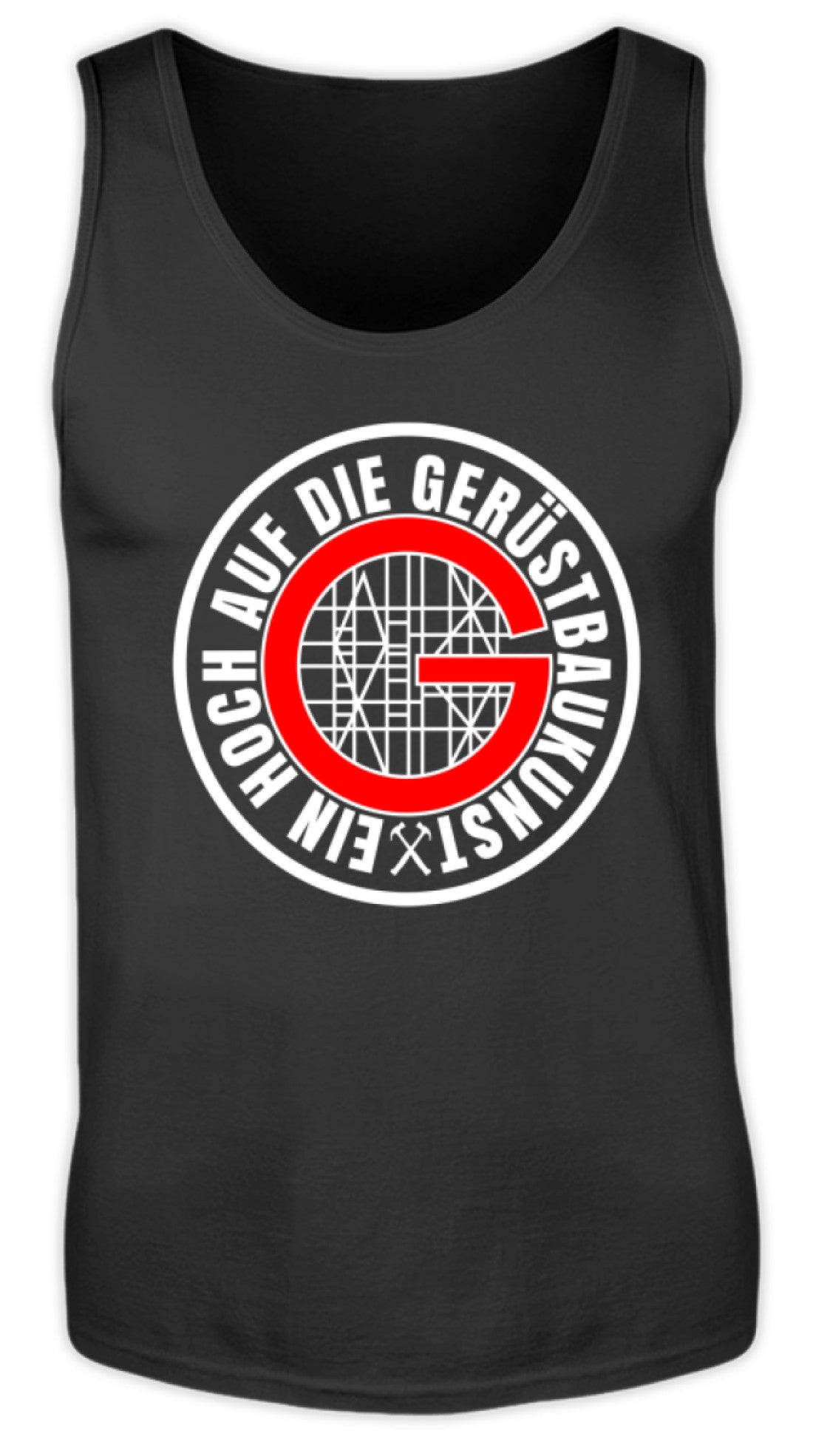 Gerüstbauer / Ein hoch auf die Gerüstbaukunst  - Herren Tanktop €19.95 Gerüstbauer - Shop >>