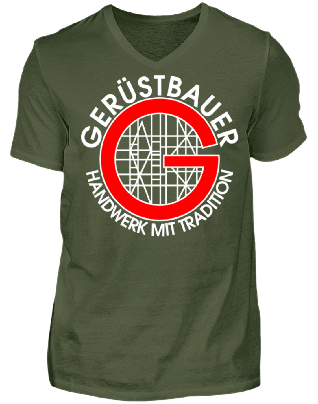 Gerüstbauer / Handwerk mit Tradition  - Herren V-Neck Shirt €21.95 Gerüstbauer - Shop >>