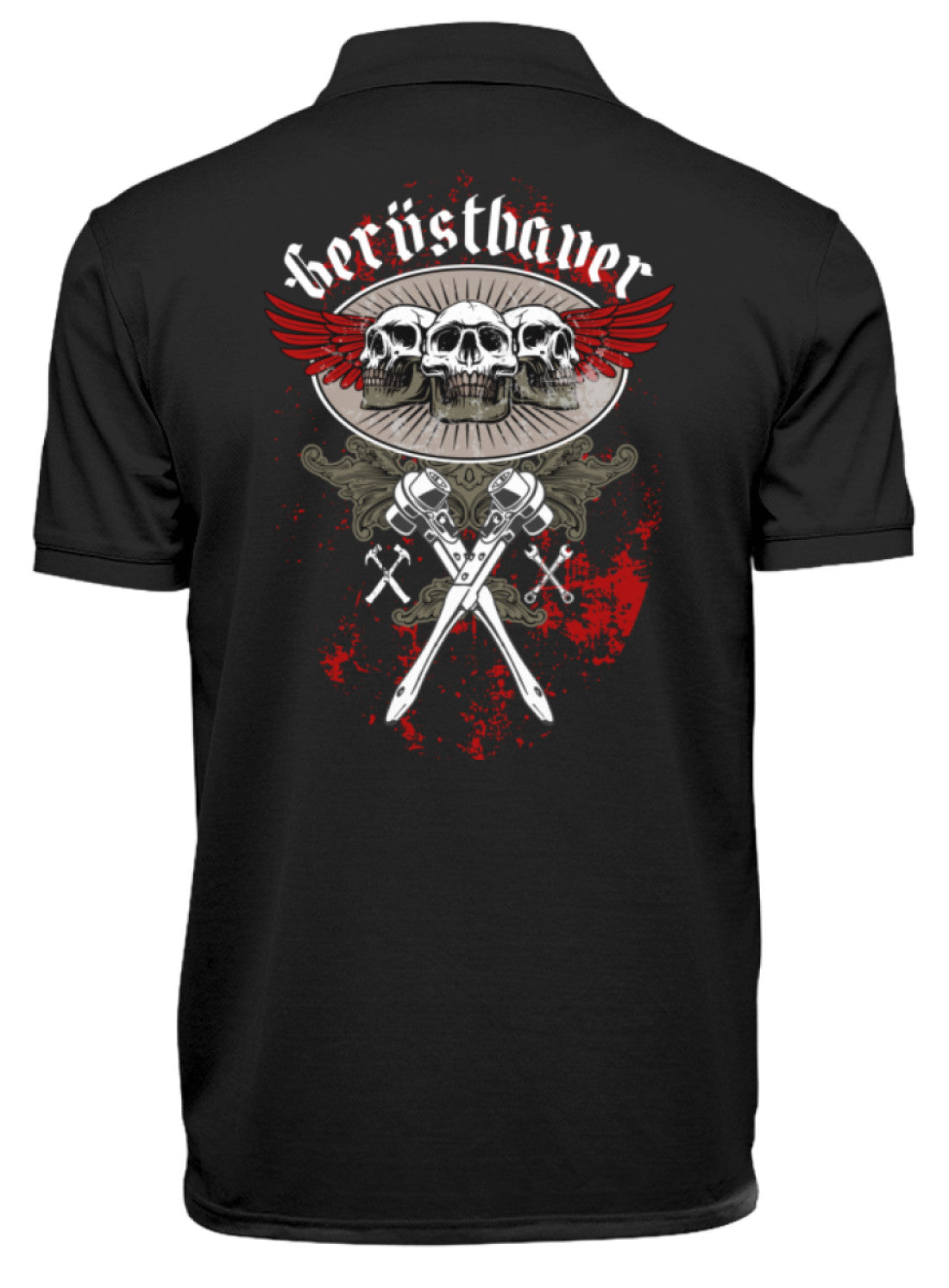 Gerüstbauer Skull  - Polo Shirt €29.95 Gerüstbauer - Shop >>