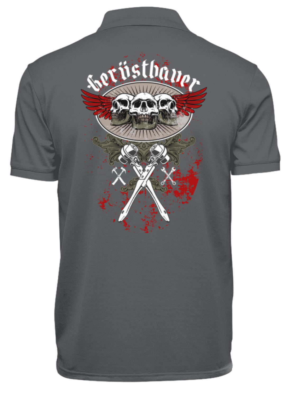 Gerüstbauer Skull  - Polo Shirt €29.95 Gerüstbauer - Shop >>