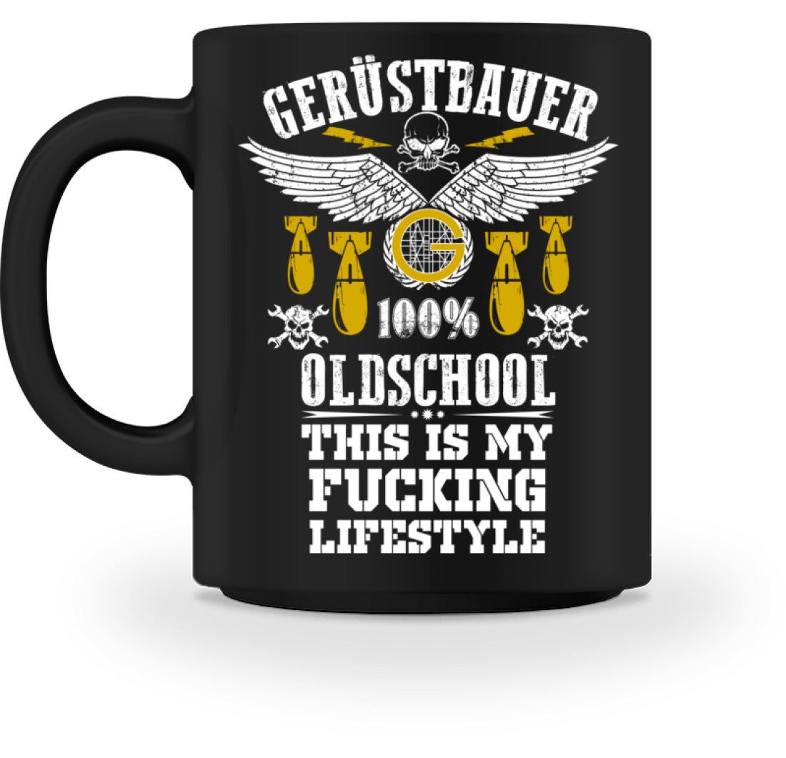 Gerüstbautasse / Oldschool  - Tasse €18.95 Gerüstbauer - Shop >>