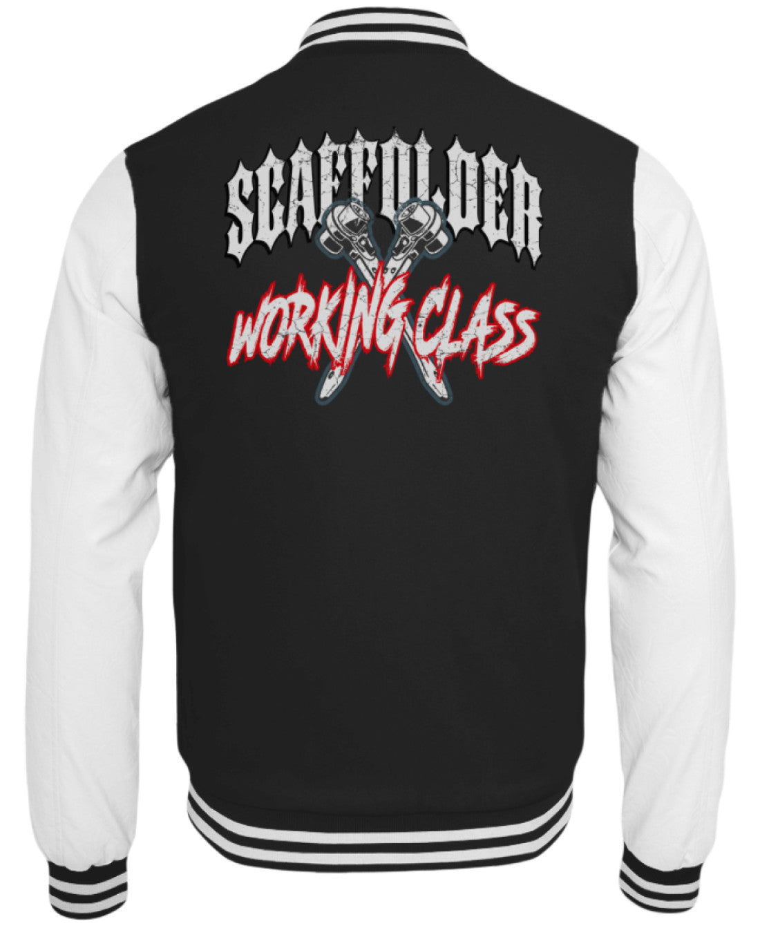 Scaffolder Working Class  - College Sweatjacke €59.95 Gerüstbauer - Shop >>