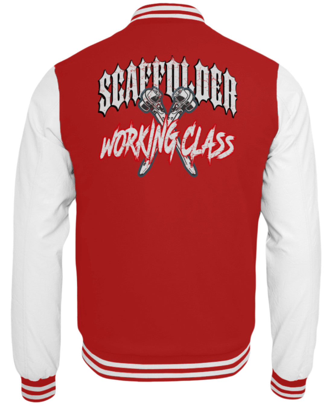 Scaffolder Working Class  - College Sweatjacke €59.95 Gerüstbauer - Shop >>