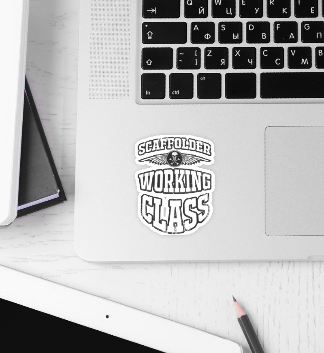 Scaffolder Working Class - Sticker 5x5 €2.95 Gerüstbauer - Shop >>