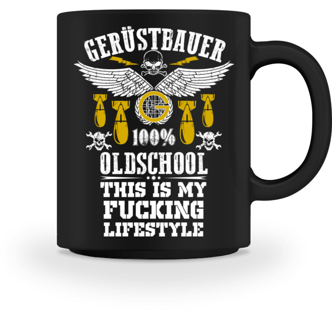 Gerüstbautasse / Oldschool  - Tasse €18.95 Gerüstbauer - Shop >>