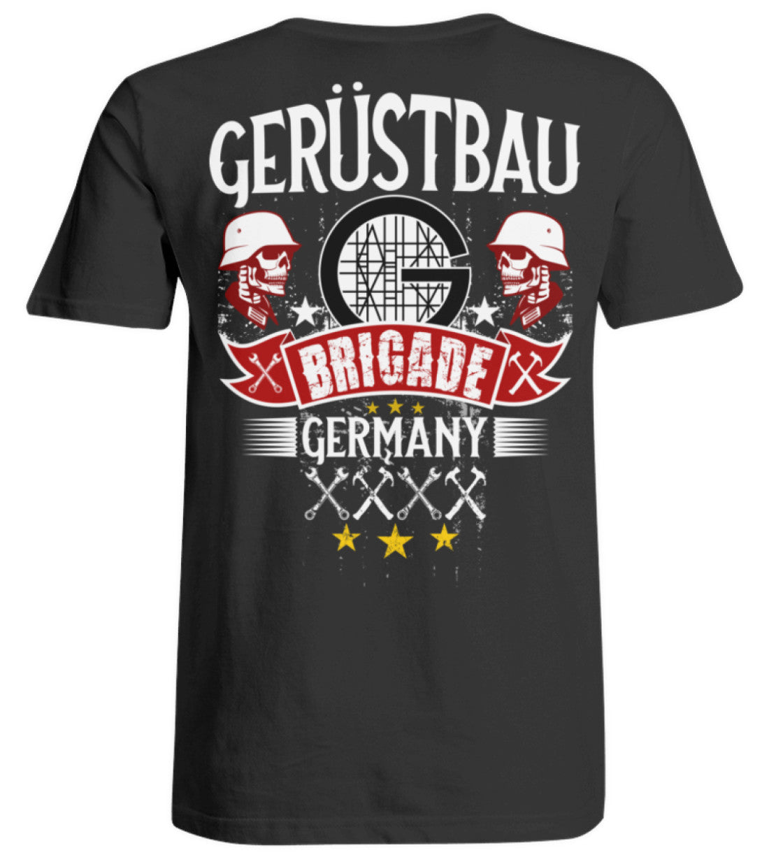 Gerüstbau BRIGADE GERMANY  - Übergrößenshirt €29.95 Gerüstbauer - Shop >>