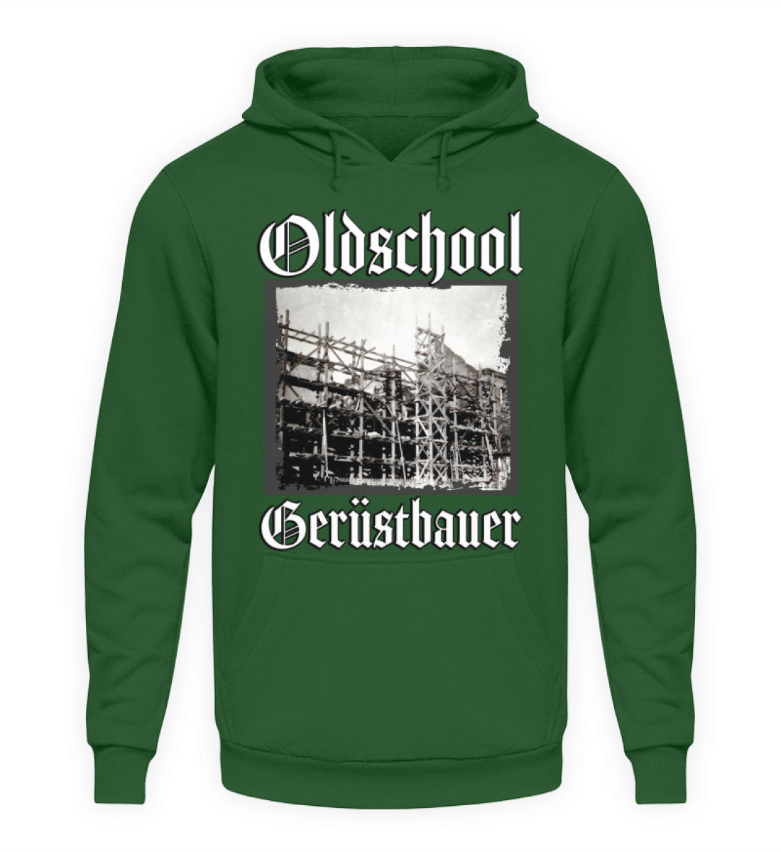 Oldschool Gerüstbauer Dirk  - Unisex Kapuzenpullover Hoodie €44.95 Gerüstbauer - Shop >>