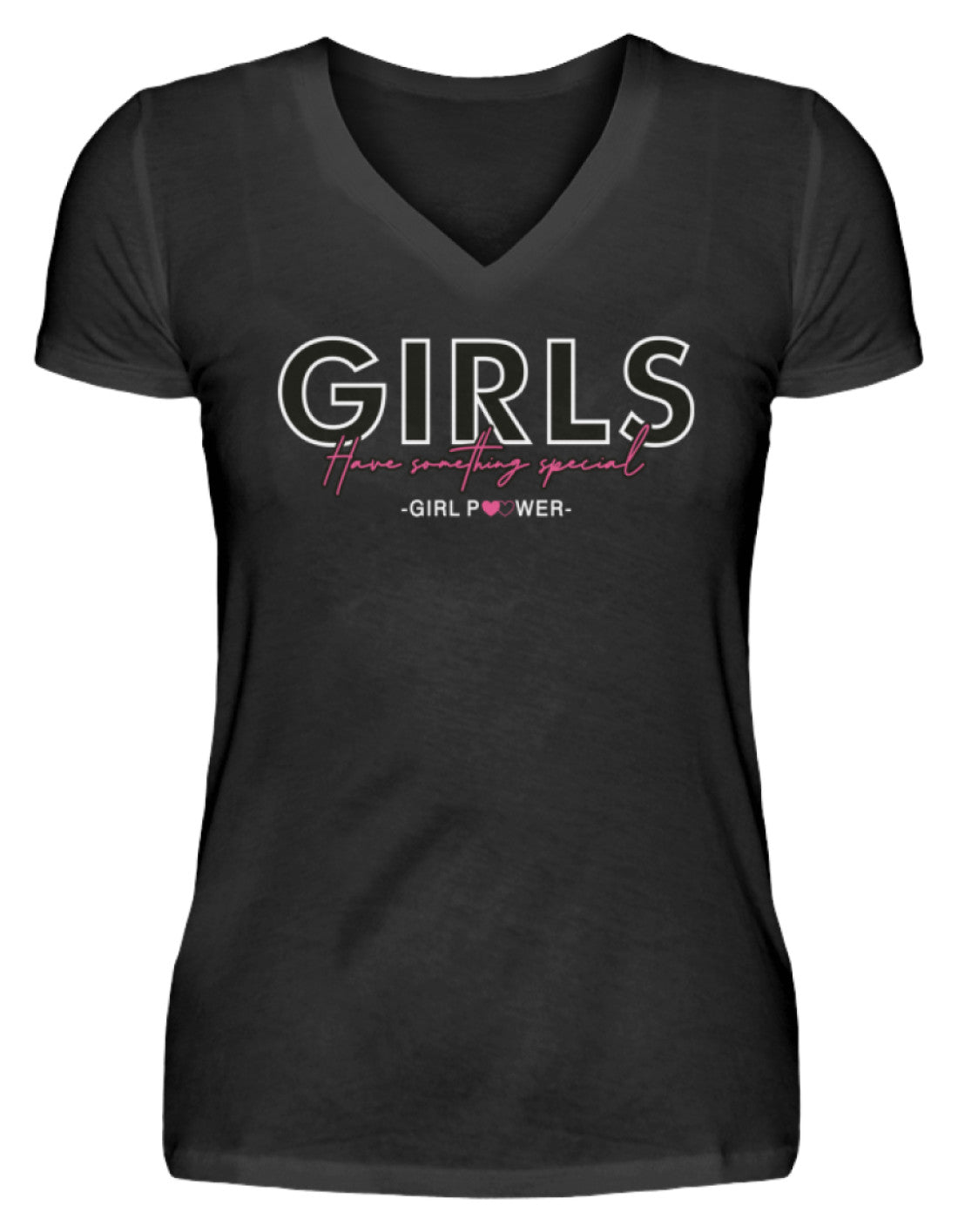 Girl Power  - V-Neck Damenshirt €22.95 Gerüstbauer - Shop >>