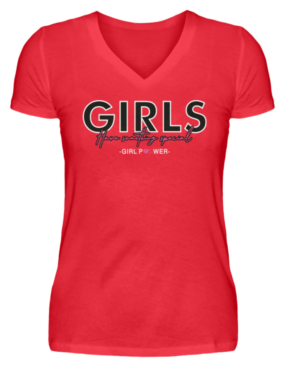 Girl Power  - V-Neck Damenshirt €22.95 Gerüstbauer - Shop >>