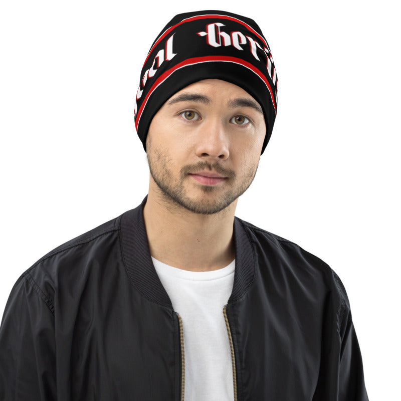 Gerüstbauer Beanie mit Allover-Druck