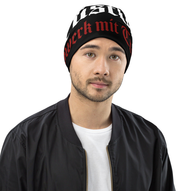 Gerüstbauer Beanie mit Allover-Druck