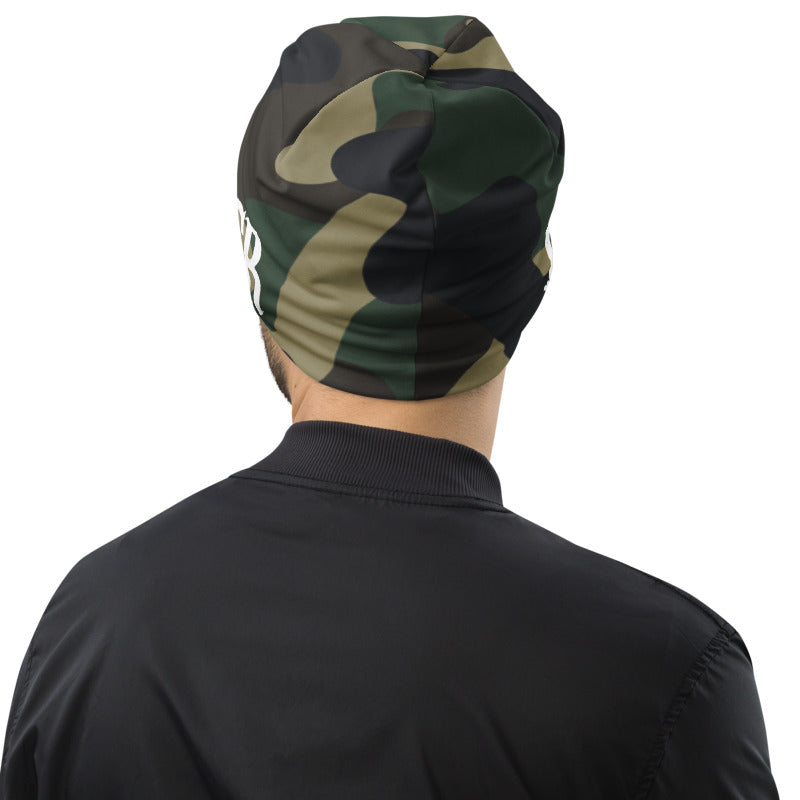 Gerüstbauer Beanie mit Allover-Druck