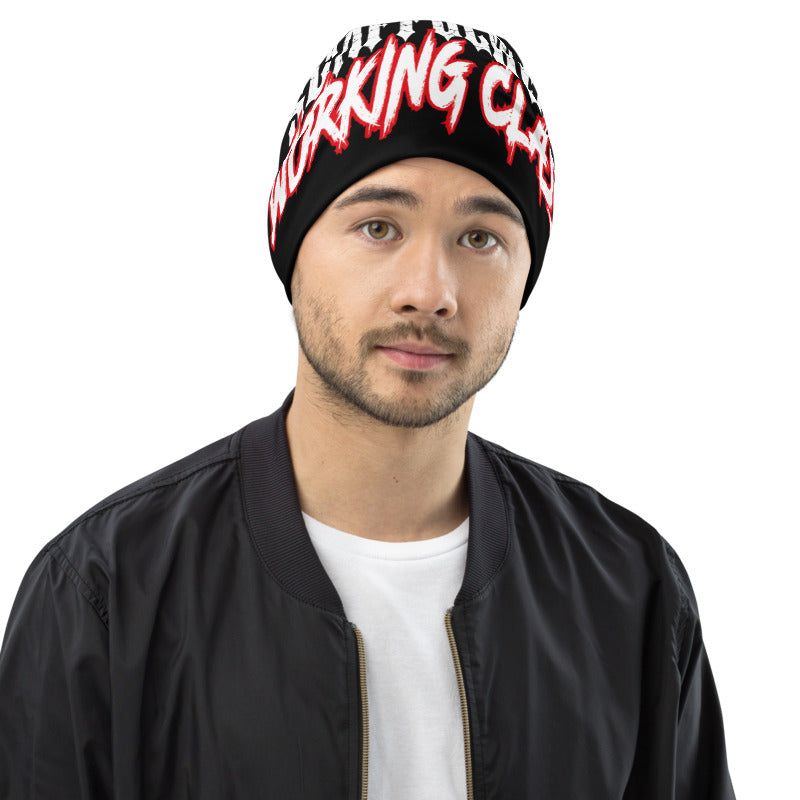 Gerüstbauer Beanie mit Allover-Druck