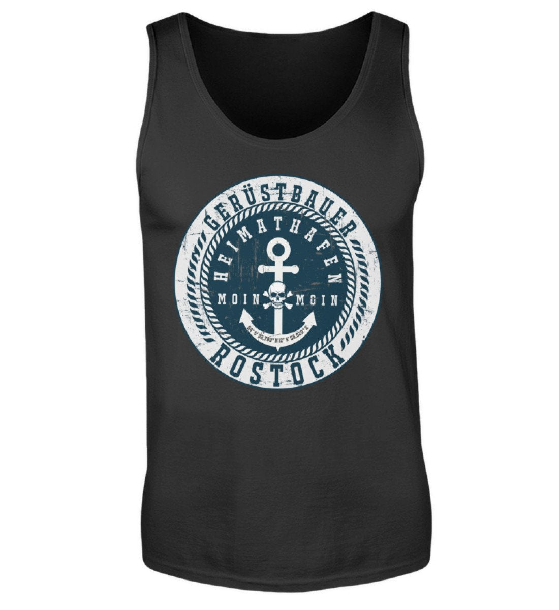 Gerüstbauer Tanktop Heimathafen Rostock www.geruestbauershop.de