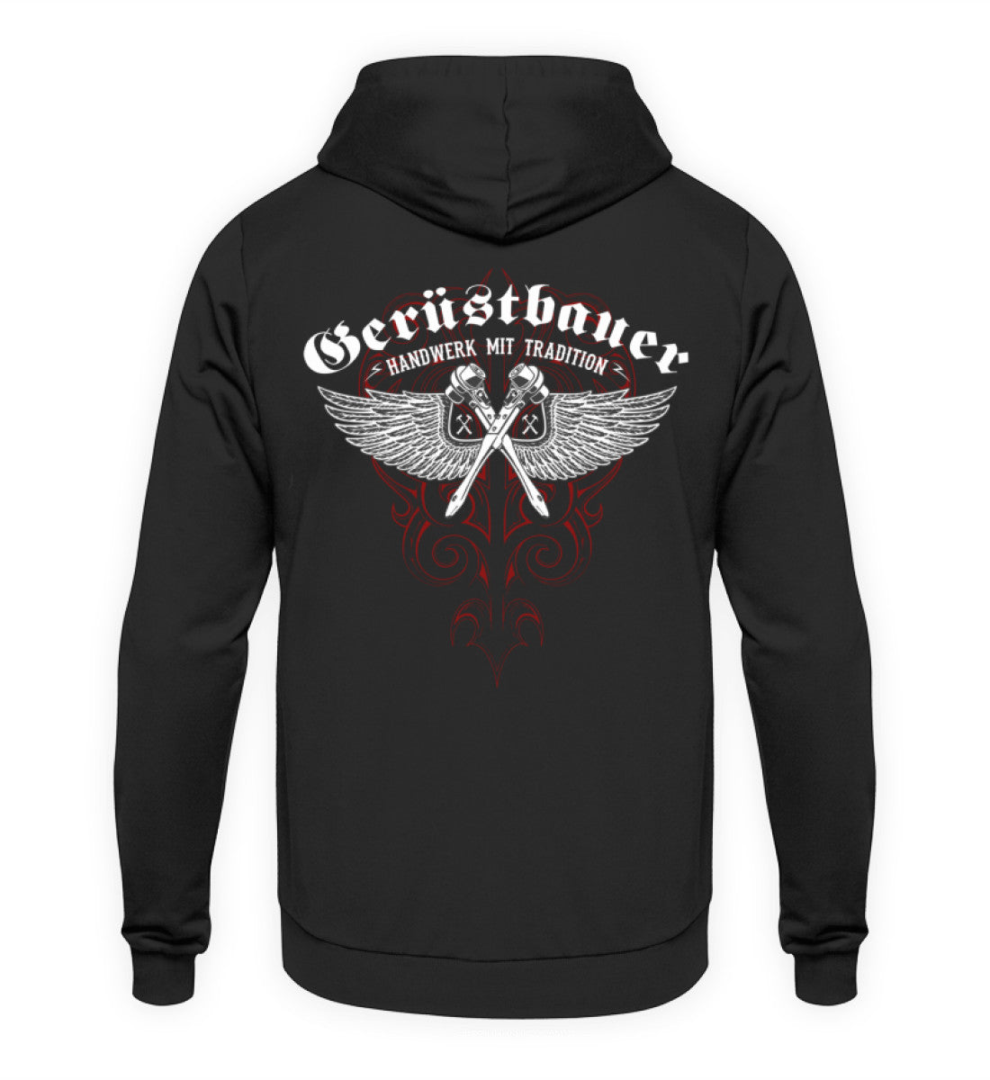 Gerüstbauer / Flügel / Ratsche  - Unisex Kapuzenpullover Hoodie €34.95 Gerüstbauer - Shop >>