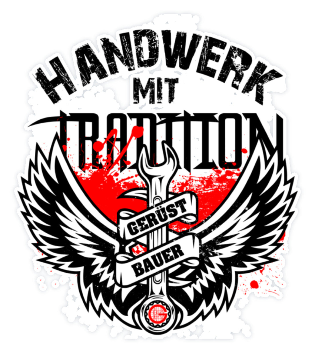 Handwerk mit Tradition Gerüstbauer  - Sticker €9.95 Gerüstbauer - Shop >>