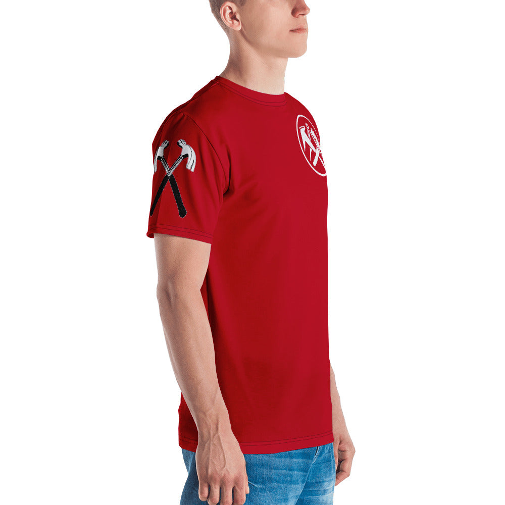 Dachdecker Men's T- Shirt Red €34.95 Gerüstbauer - Shop >>
