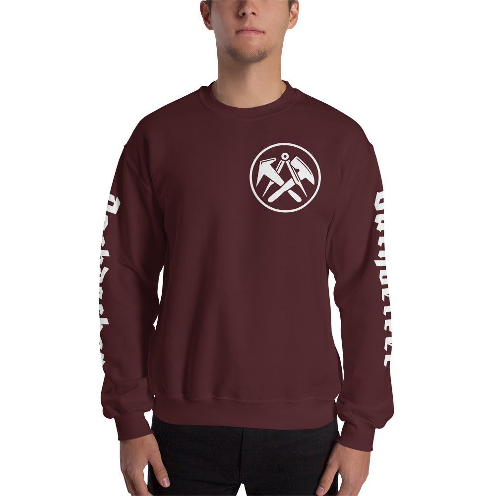 Dachdecker Sweatshirt Zunftzeichen €44.95 Gerüstbauer - Shop >>