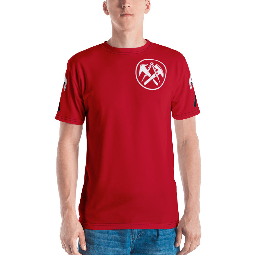 Dachdecker Men's T- Shirt Red €34.95 Gerüstbauer - Shop >>