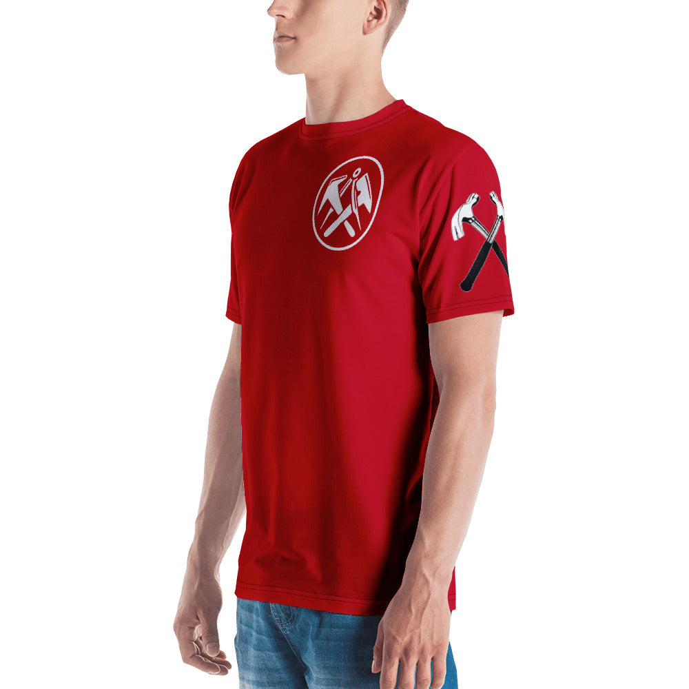 Dachdecker Men's T- Shirt Red €34.95 Gerüstbauer - Shop >>