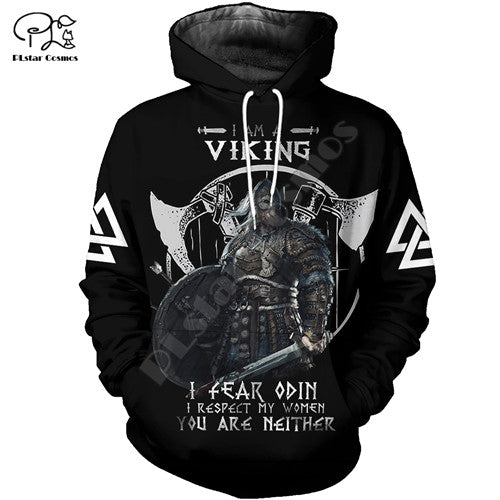 women Men retro I am a viking tattoo print 3D native Hoodies unisex vintage Sweatshirts zipper pullover tracksuit €39.46 Gerüstbauer - Shop >>