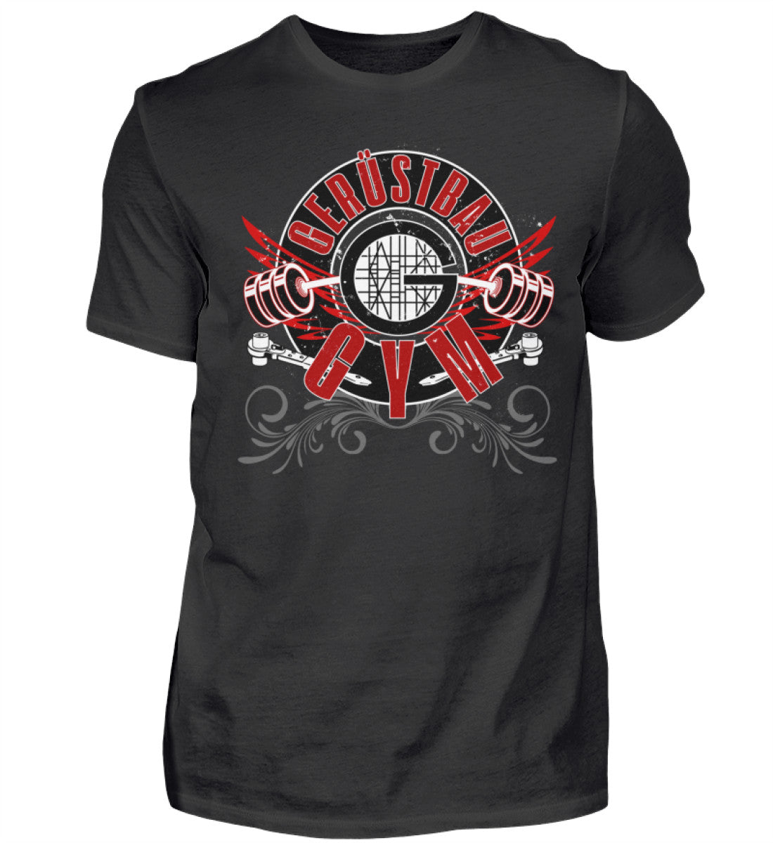 Gerüstbau GYM  - Herren Gerüstbauer Shirt €21.95 Gerüstbauer - Shop >>