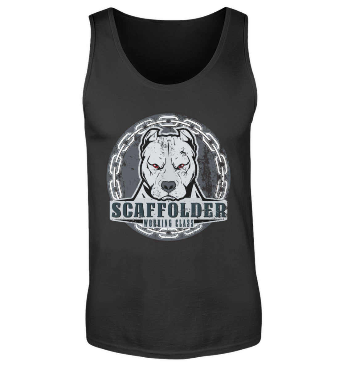 Scaffolder Working Class Pitbull Tanktop bedruckt www.geruestbauershop.de