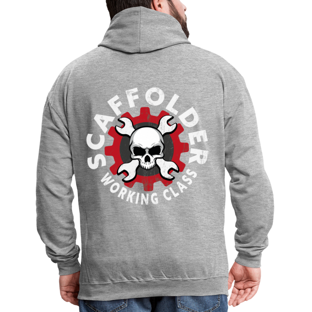 Kontrast-Hoodie - Grau meliert/Navy