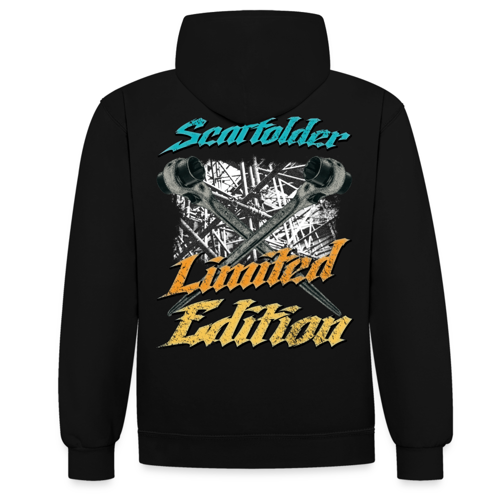 Scaffolder Limited Edition - Kontrast Hoodie - Schwarz/Gold